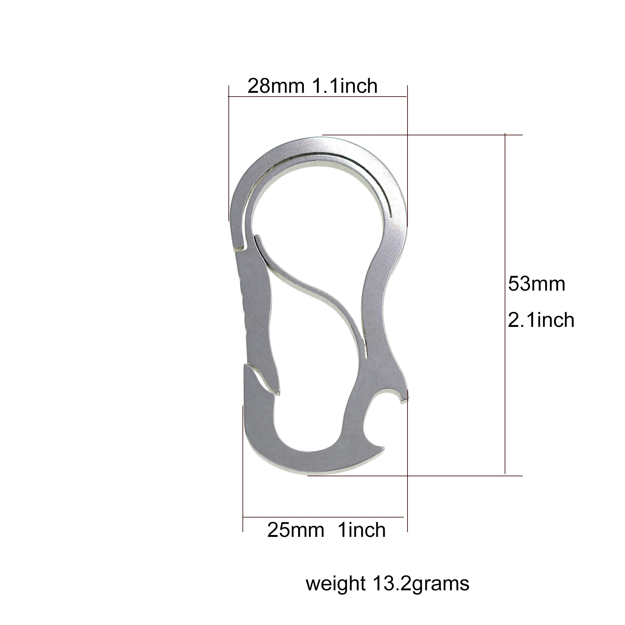 ڵ  Ŀ Ư ũ  Ƽ  Ŀ η ƿ  Ŭ ũ Carabiner  Ű ü ɼ FOB EDC DIY
