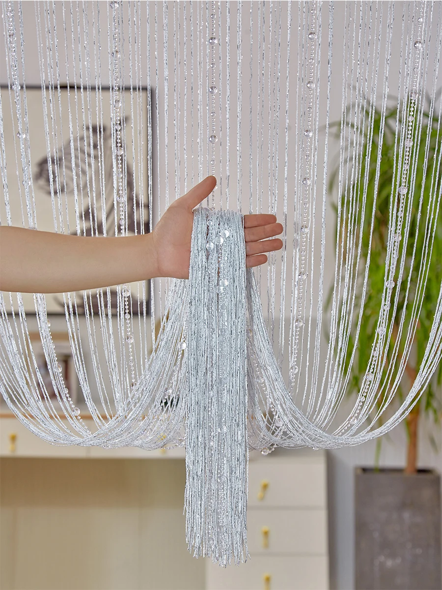 String-curtain-1X2-M-Tassel-fringe-door-Curtain-for-white-salon-and ...