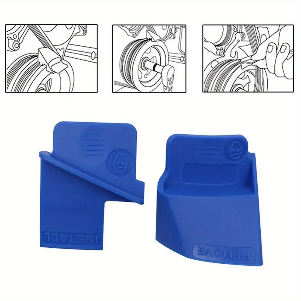 Retractable Belt Installation & Removal Tool Set - Automotive Drive Belt Aid (2 pcs)