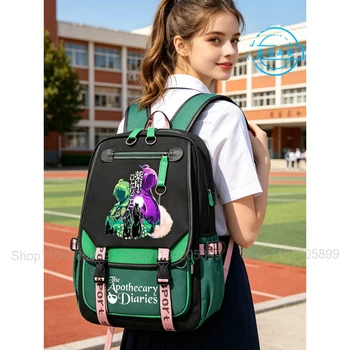 Zaino The Apothecary Diaries Anime Maomao, Borsa Scolastica per Studenti, Ragazzi e Ragazze, Mochila, Zaino Quotidiano per il Campus, Borsa per Libri, Zaino Casual Portatile