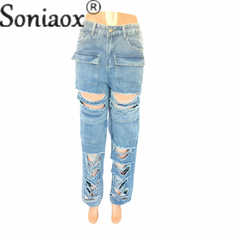 Рисунок 4 - Джинсы женские прямые с вырезами