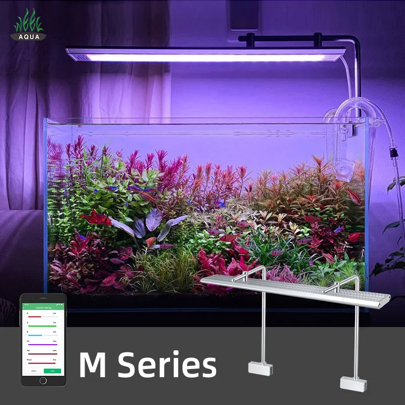 

M600D PRO лучшая фотолампа для аквариума с управлением через приложение