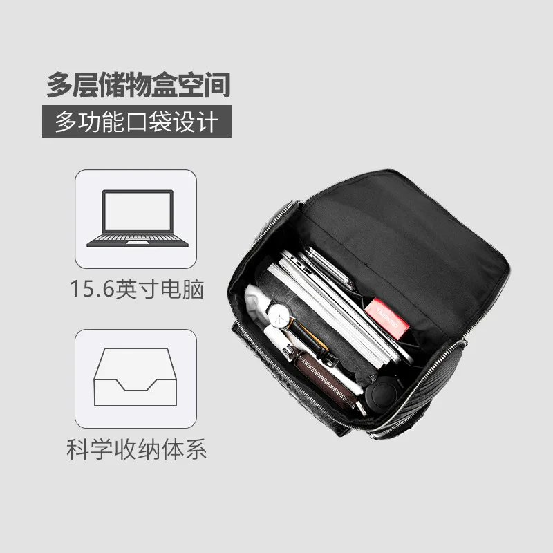 Fashion Alligator Pattern Genuine Leather Backpack for Men Business 15.6 inch Laptop Rucksack School Bag Computer Backpack Bag mens backpack