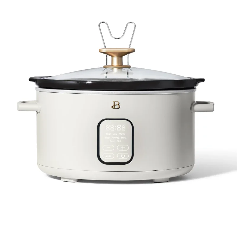 6 Quart Programmable Slow Cooker White Icing by Drew Barrymore