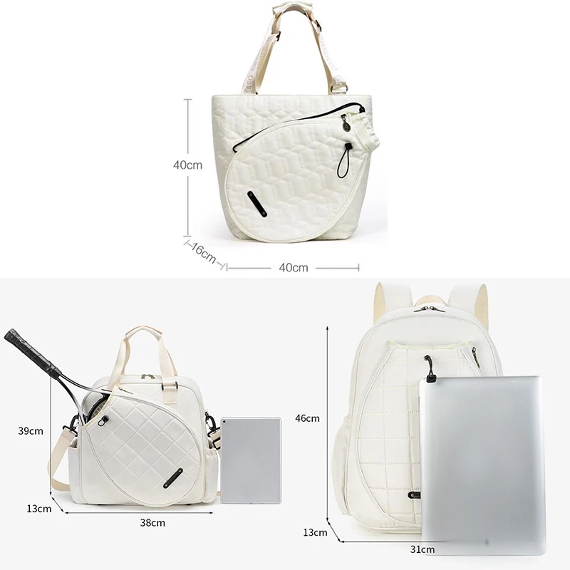 Waterproof Breathable Backpack Tennis Bag Men Women Large Badminton Rackets Bag Outdoor Sports Fashion Tote Tennis Fitness Bag 