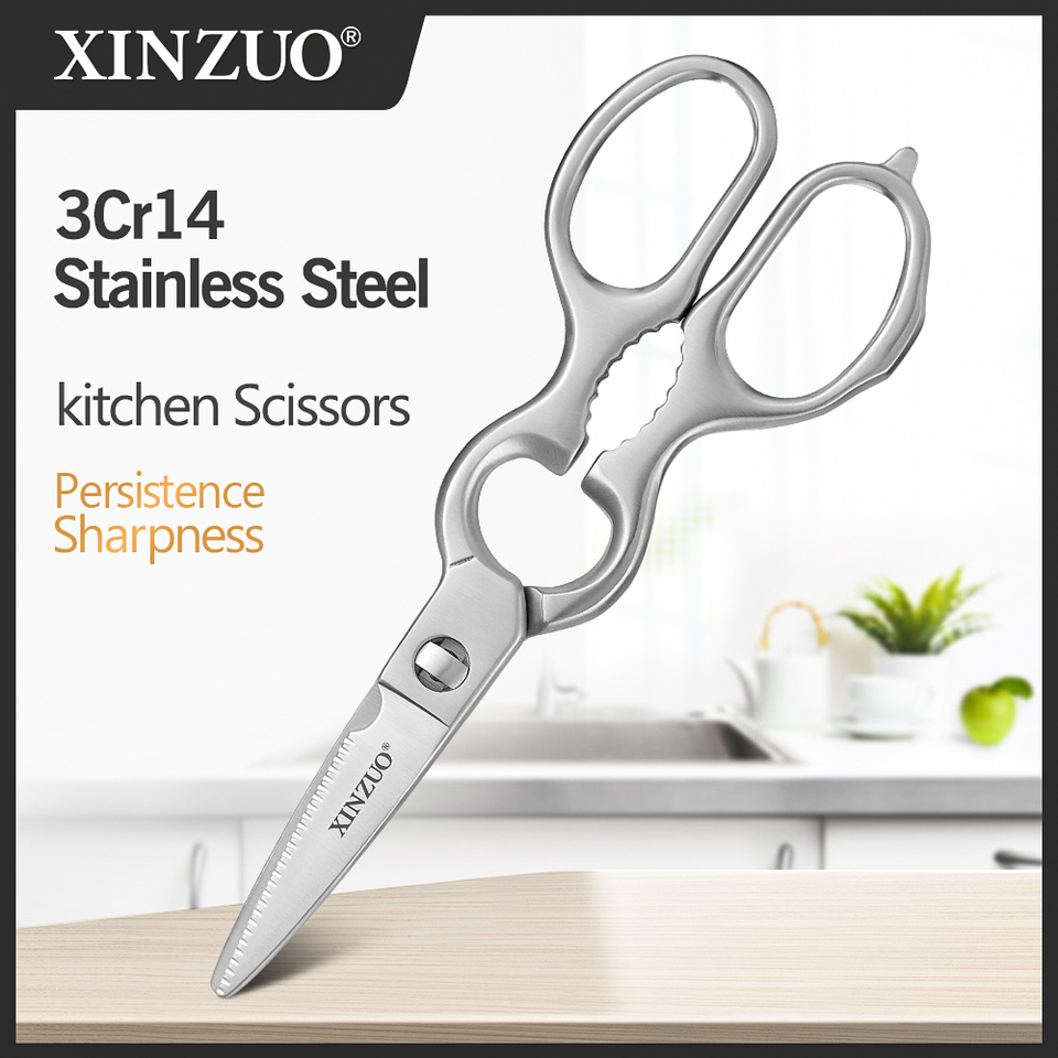 XINZUO Detachable Kitchen Scissors Stainless Steel Kitchen Gadget Flexible Handing Different Kind of Ingredients Cook Tool