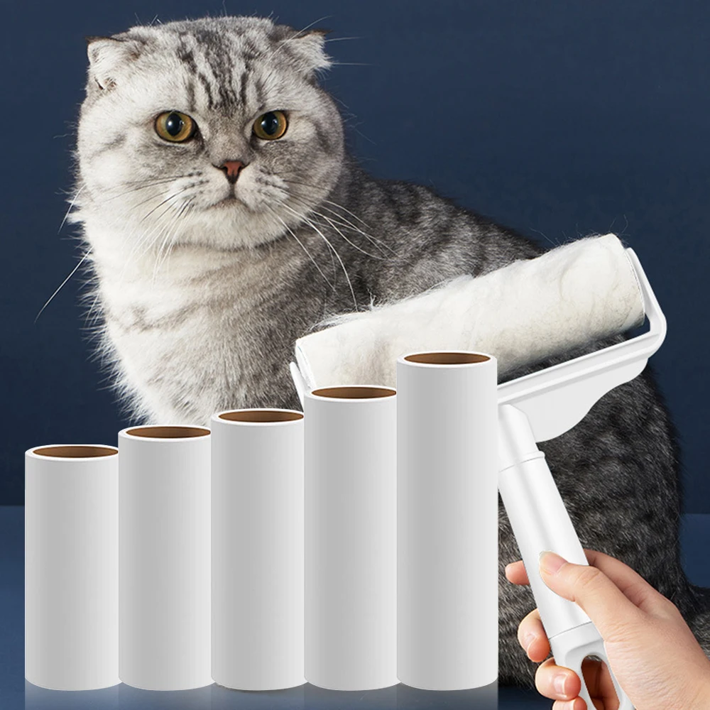 Refill Roller Sticky Brush Pet Hair Remover Roller Tearable Sticky Dust Paper Lint Roller Brush Household Dust Remover Sticky 4