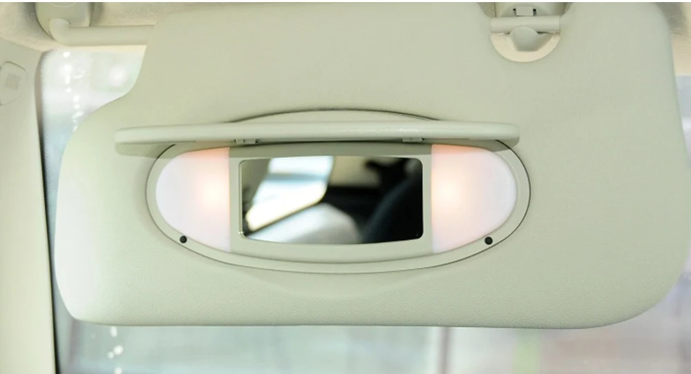 Für Mini Cooper Neue Auto Sonnenblende Spiegel Abdeckung Make-Up Spiegel Abdeckung Für MINI R55 R56 R60 2007-2014 – Detail 6