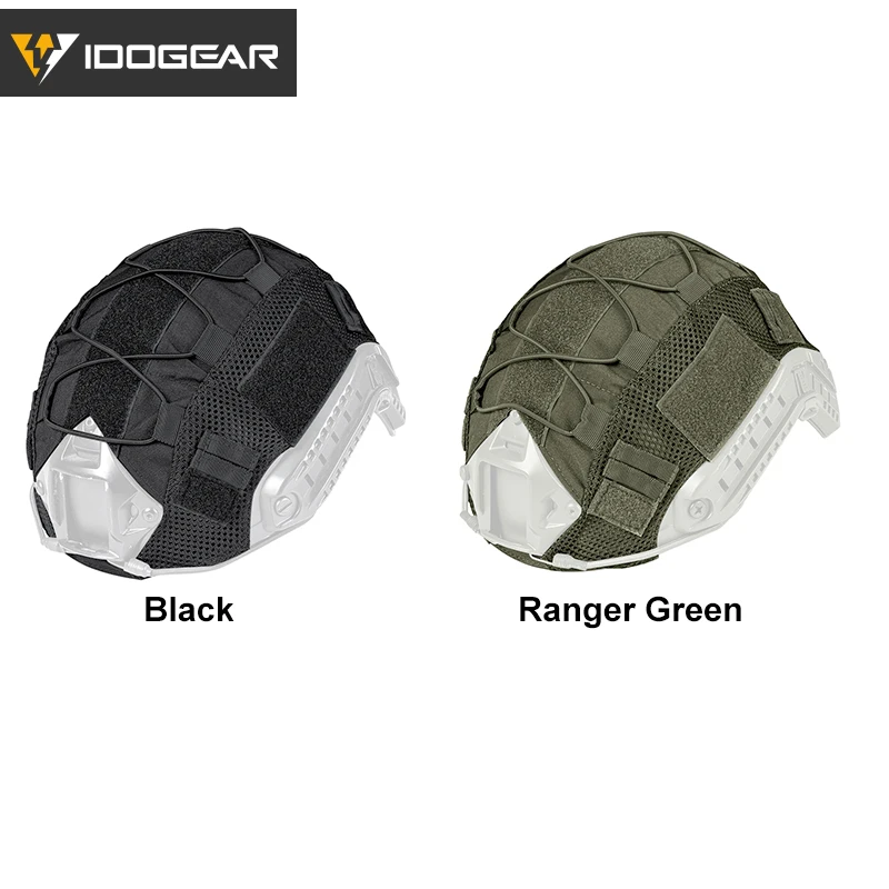 IDOGEAR Tactical Helmet Cover for FAST Helmet Camo Headwear  Helmet Accessories Ranger Green 3802