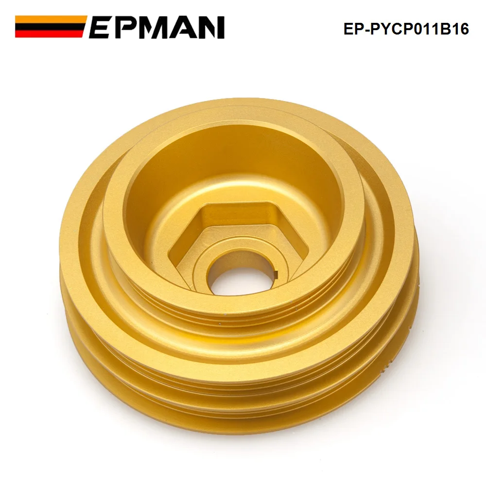 EPMAN Racing Light Weight Aluminum Crankshaft Pulley EP-PYCP011B16 For Honda Civic Si Integra B-Series 99-00