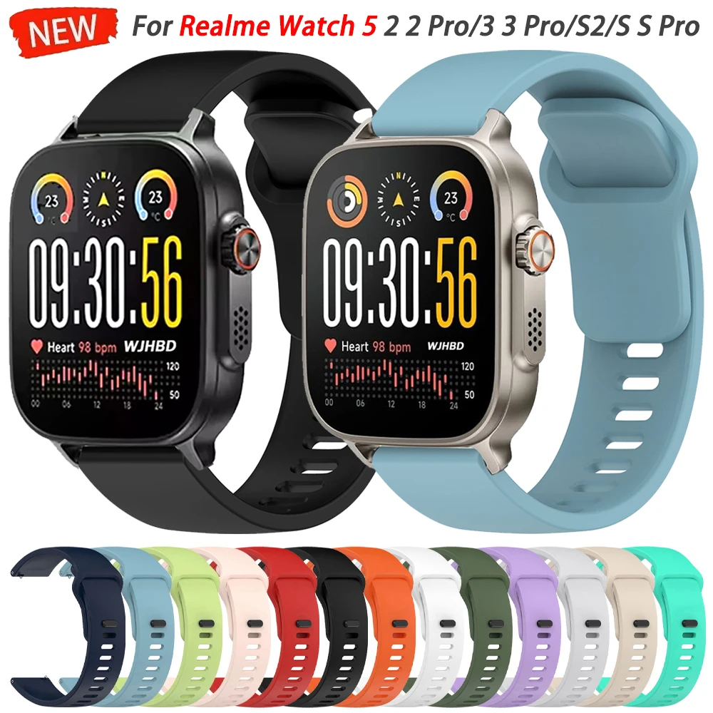 Premium Silicone Sports Bracelet - 22mm Universal Watch Band