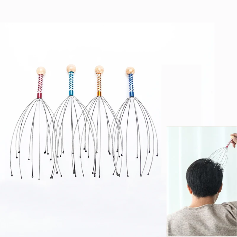 Head Scratching Massage Claws Octopus Head Massager Scalp Scratcher