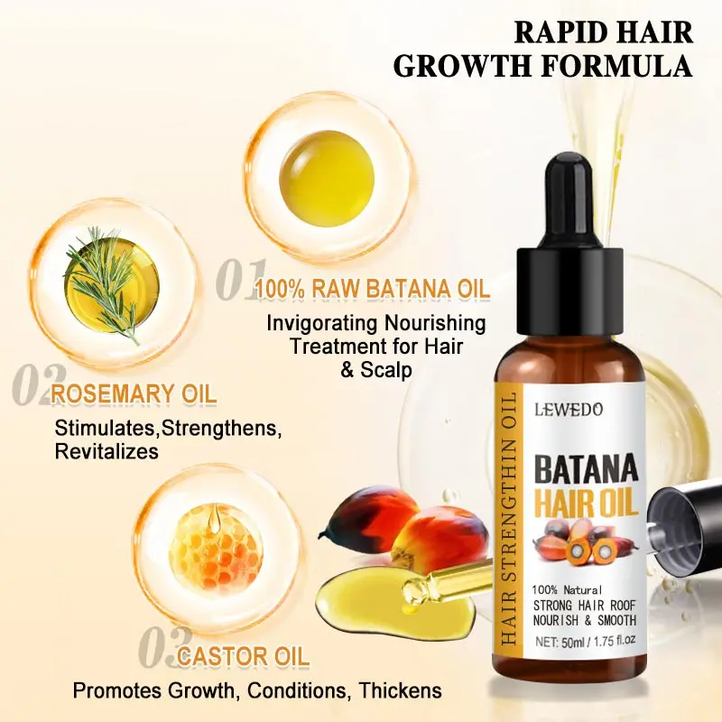 50ML African Hair Growth Oil Pure Batana Hair Growth Mask Butter