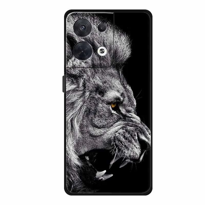 Wolf Design Silicone Animal Case - Soft Back Cover and Cartoon Coque