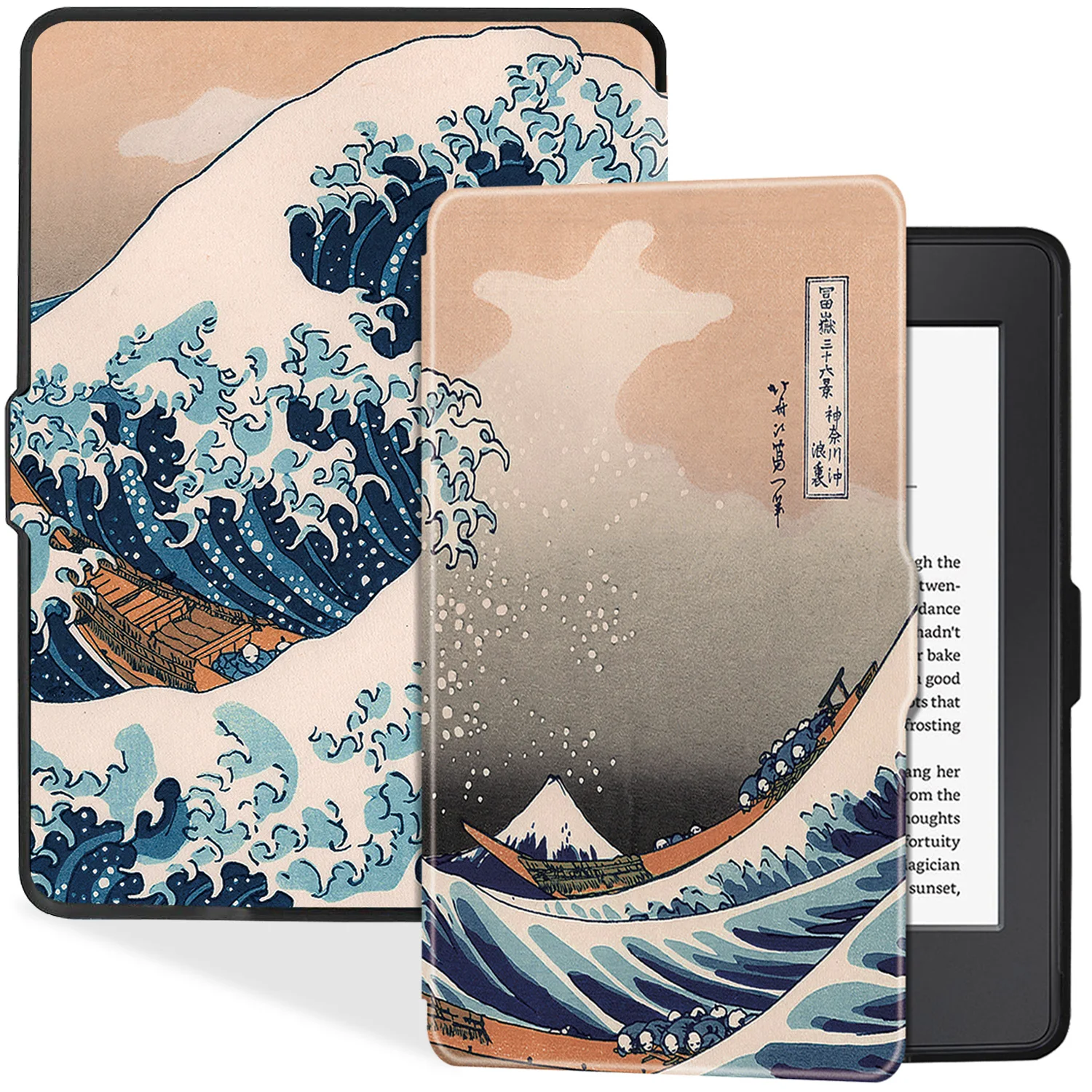 WALNEW Case for 6” Kindle Paperwhite 2012-2017(Model No.EY21 or DP75SDI) -  PU Leather Case Smart Protective Cover Only Fits Old Generation Kindle