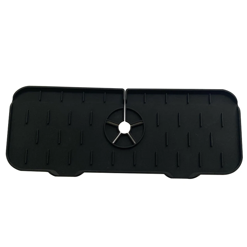 Plateau Anti-Gouttes pour Poignée de Robinet, Tapis de Robinet en Silicone  pour évier, Tapis de Séchage, Tapis de Séchage Multifonctionnel pour  Cuisine, Salle de Bain, Restaurant (Noir)