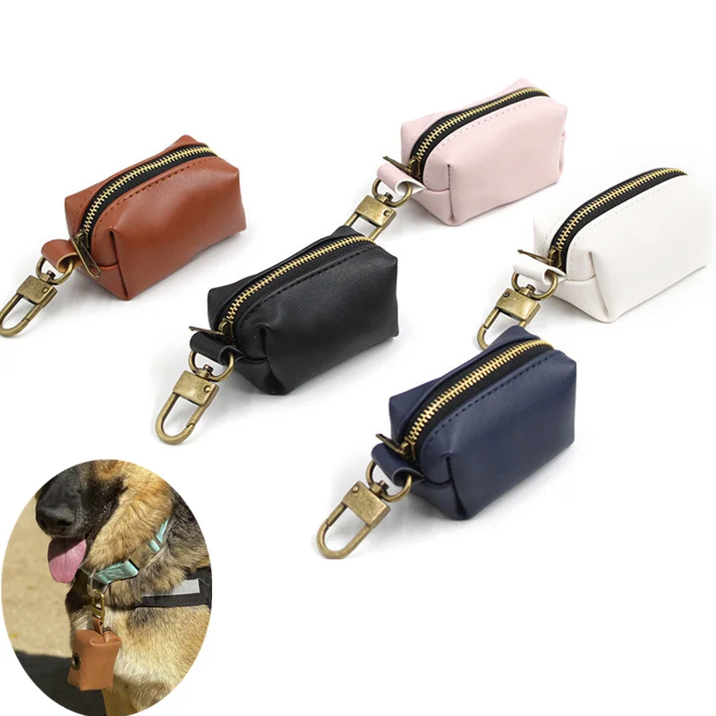 

New Portable Pet Products Dog Poop Bag Dispenser Pick-Up Bags Holder with Rope Cleaning Waste Garbage Box Cleaning Supplies