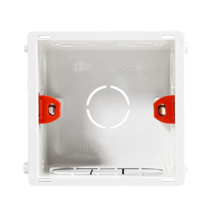 86-Type PVC Junction Box Wall Mount Cassette For Switch Socket Base