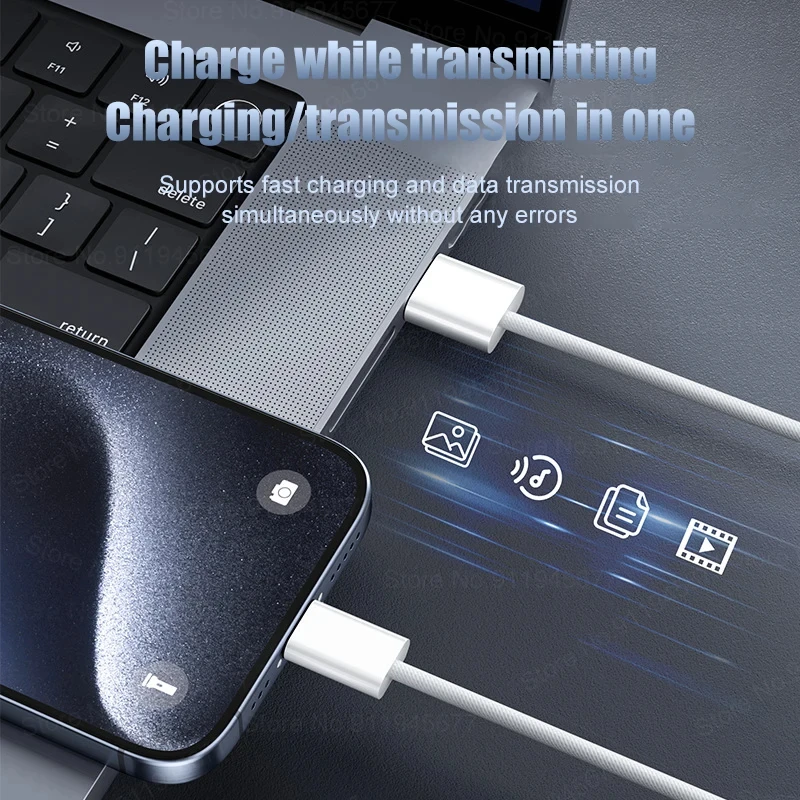 High-Speed 22.5W USB to Type C Fast Charging Nylon Braided Cable