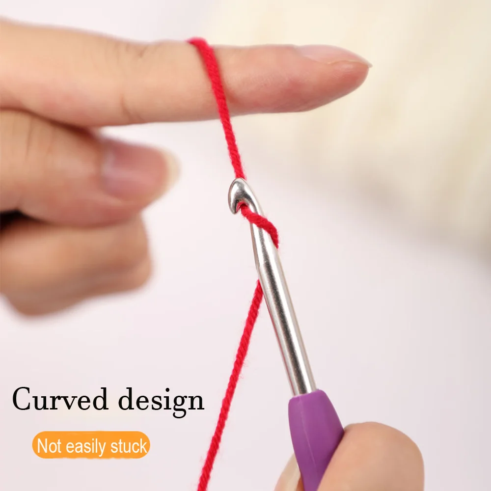 Aluminum Crochet Hook Set for DIY Crafts and Knitting Projects