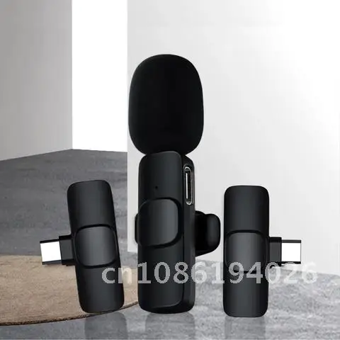 

Wireless Lavalier Microphone Lapel Clip Mic Lecture Noise Reduction for Supports cell phones cameras laptops etc device