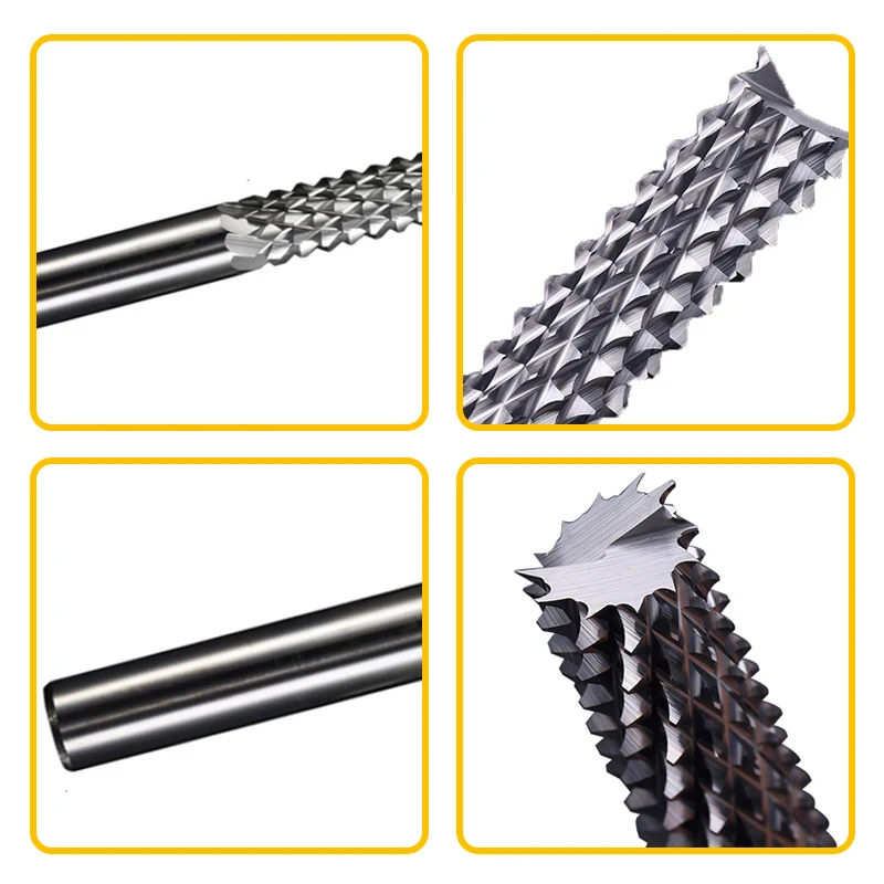 Shank Tungsten Carbide Milling Cutter Rotary Tool Burr Double Diamond Cut  Rotary Dremel Tools - AliExpress
