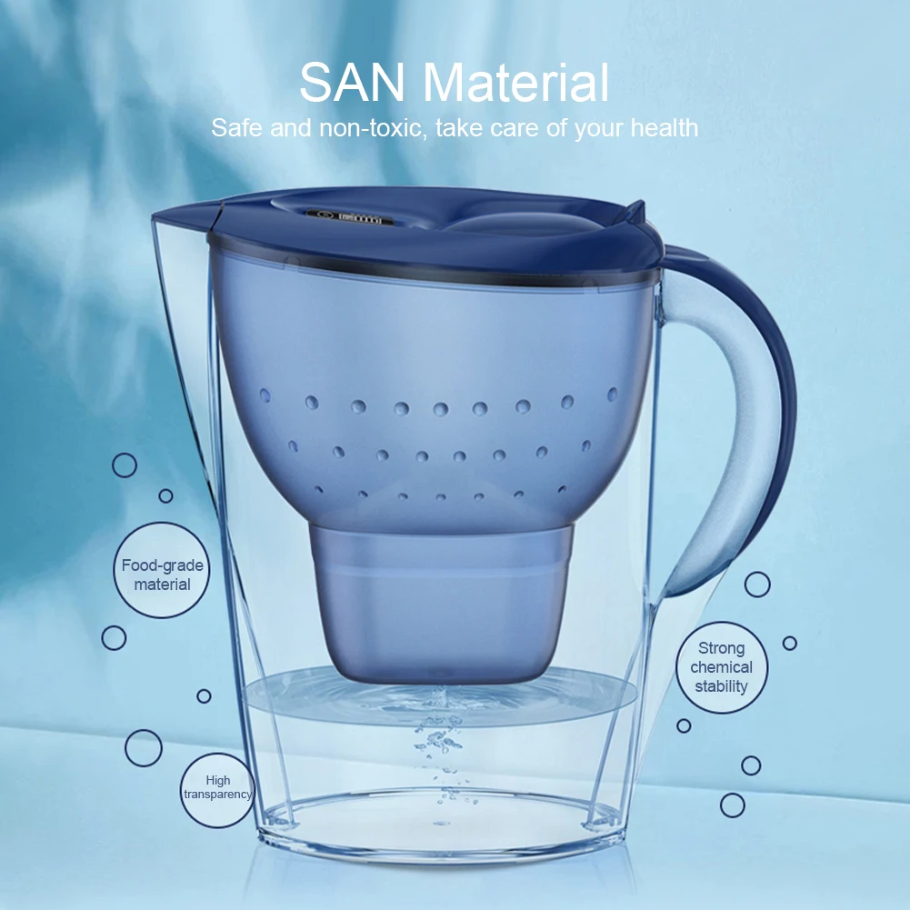 Universal 3.5L Water Filter Pitcher High Capacity Water Filter Kettle Four-layer Pitcher Purifier For Home Office