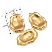 DOOYIO – breloques géométriques irrégulières en acier inoxydable, accessoires de fabrication de bijoux, collier, Bracelet, boucle d'oreille, pendentifs, DIY, 3 pièces/lot 2