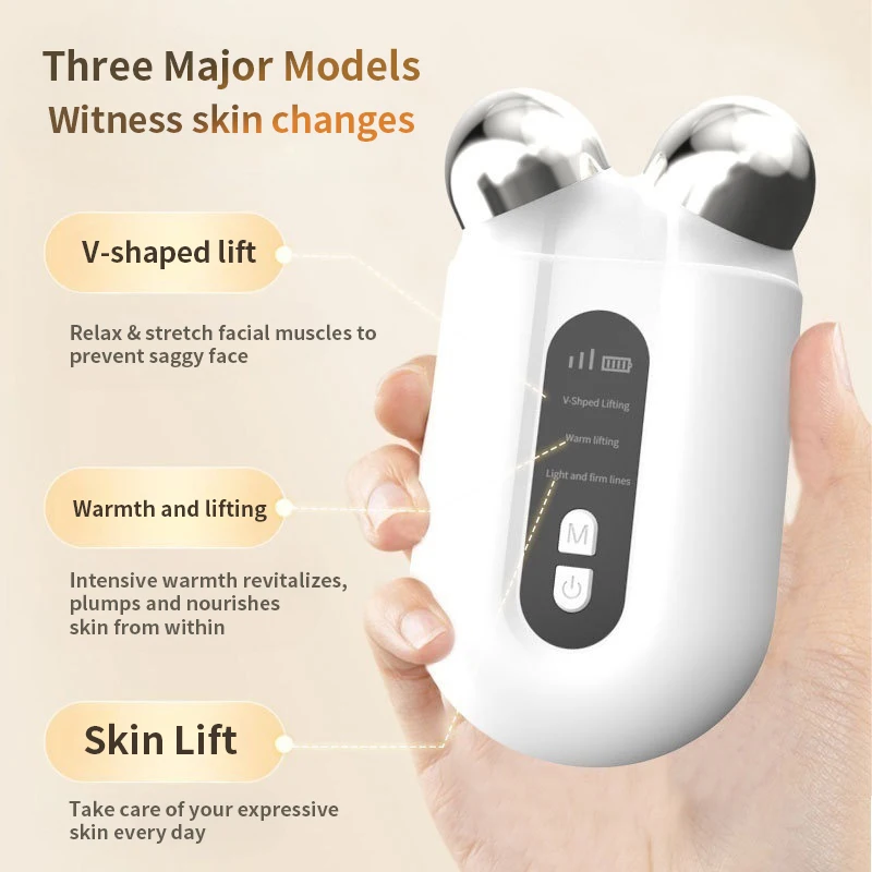 Micro Current Beauty Device For Face Skin Care Lifting Firming Rejuvenating And Slimming Facial Instrument For Household Use