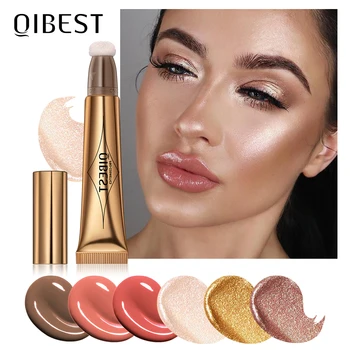 1PCS Liquid Blush Velvet Matte Blusher Face Pigment Lasting Beauty Natural Cream Cheek Tint Orange Peach Blush Makeup Maquiagem 1