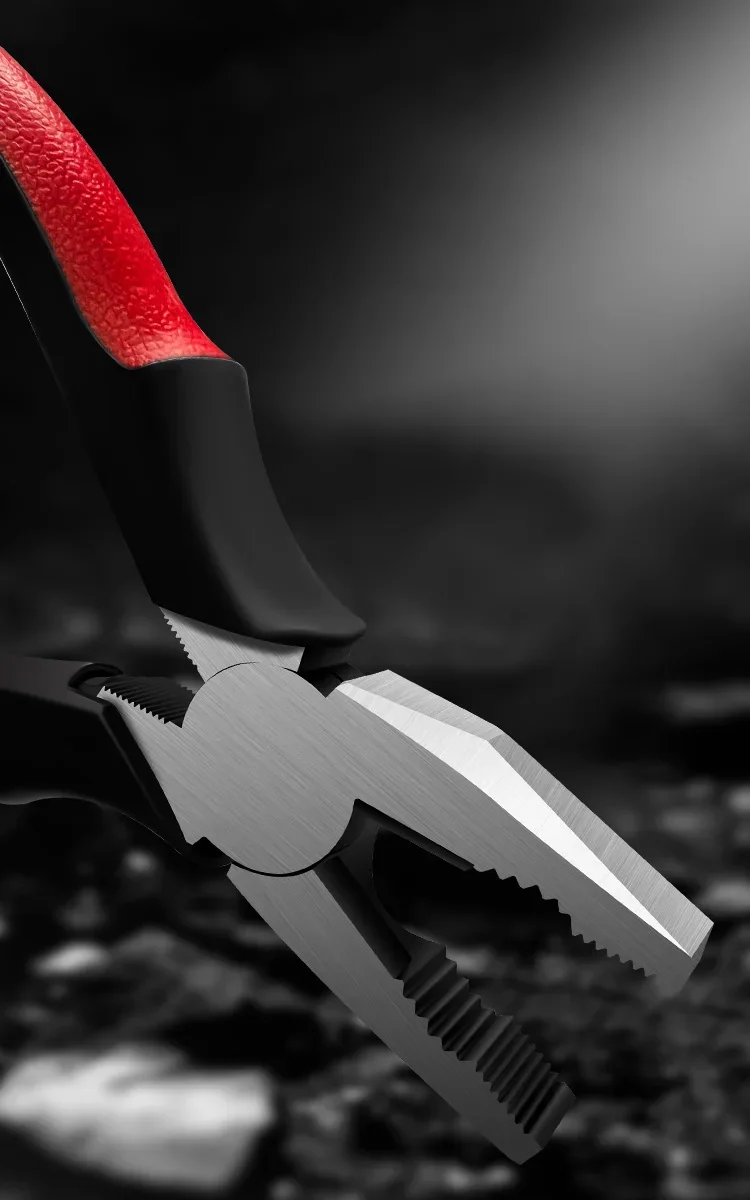 Steel Wire Pliers - 6 Inch Chrome Vanadium Metal Cutting Pliers | Multifunctional Tool