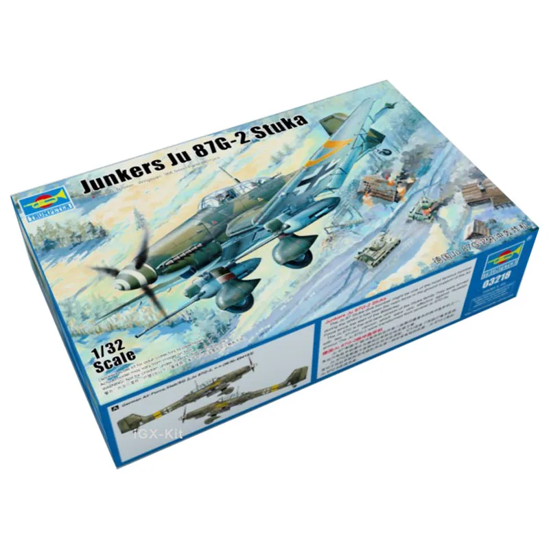 Trumpeter 03218 Scala 1:32 Junkers Tedeschi Ju87 Ju-87G-2 Stuka Dive Bomber Hobby Assemblaggio Militare Kit Di Costruzione Di Modelli In Plastica