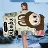 Cartoon L-Labubu Beach Towel Colorful Bath Towels for Girl Microfiber Quick Dry Custom Sand Free Beach Yoga Spa Gym Pool 4