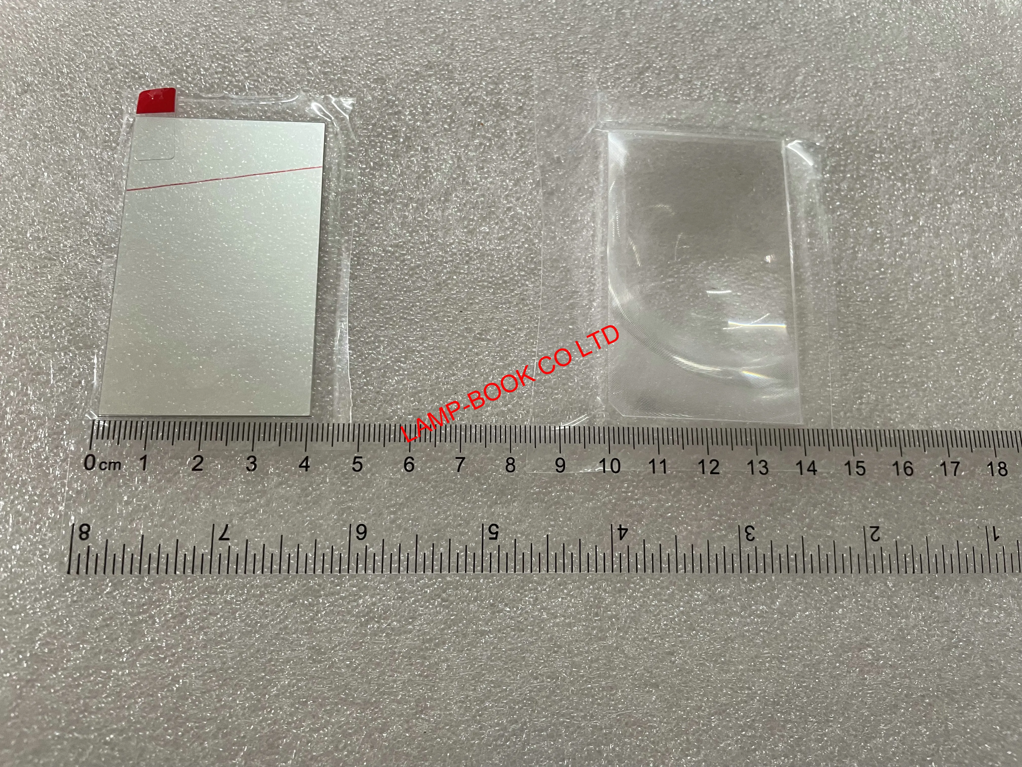 Compatible polarizer glass fresnel lens for HD & AI projector 66 x 40 mm