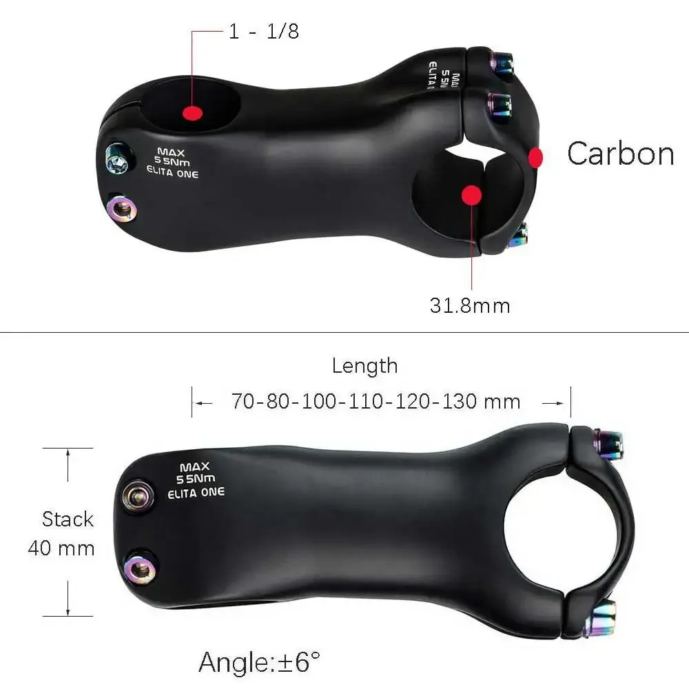 Carbon Fiber Bike Stem Adjustable 3