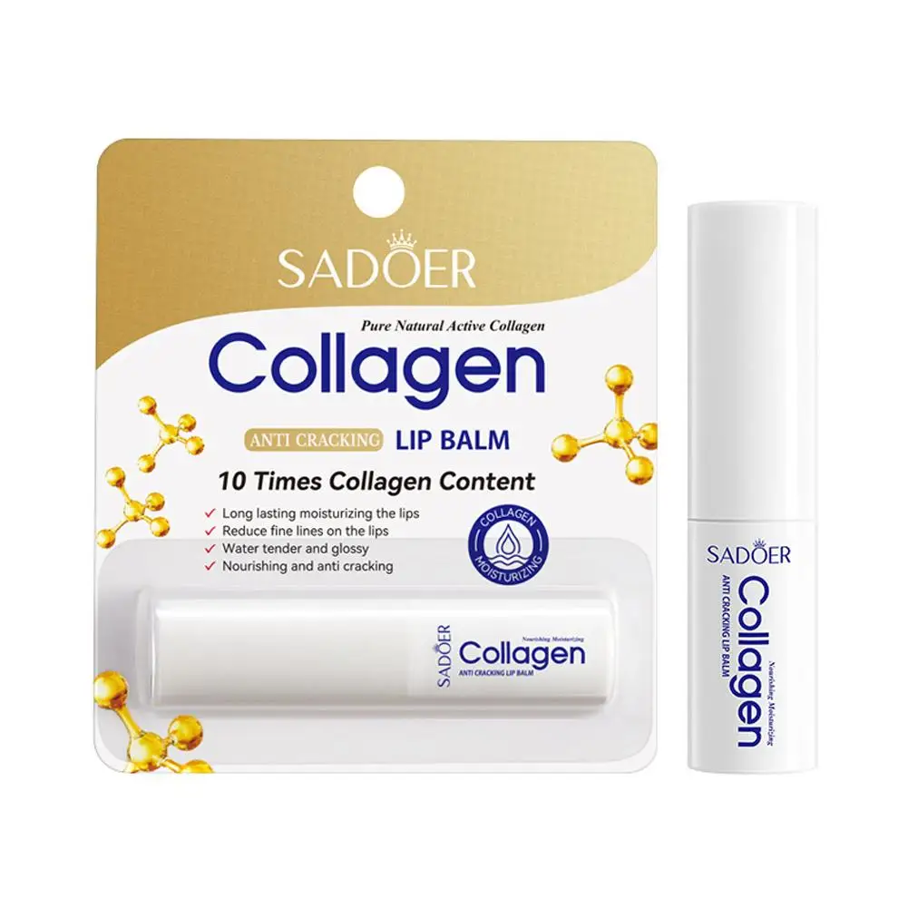 1/3/5/10PCS Collagen Lip Balm Fall And Winter Anti-Cracking Moisturizing Lip Balm Improve Hydration Plumping Antiaging - Image 6