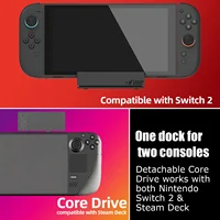 Savage Raven โดย Skull & Co. Jumpgate Dock USB C Hub แท่นวางแบบพกพาสำหรับ Switch 2 และอุปกรณ์เสริมเกม OLED 5