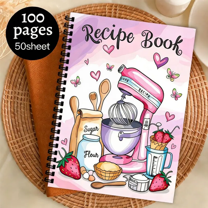 Recipe Logbook: Empty Cookbook Planner for Meal Prep and Baking Beginners