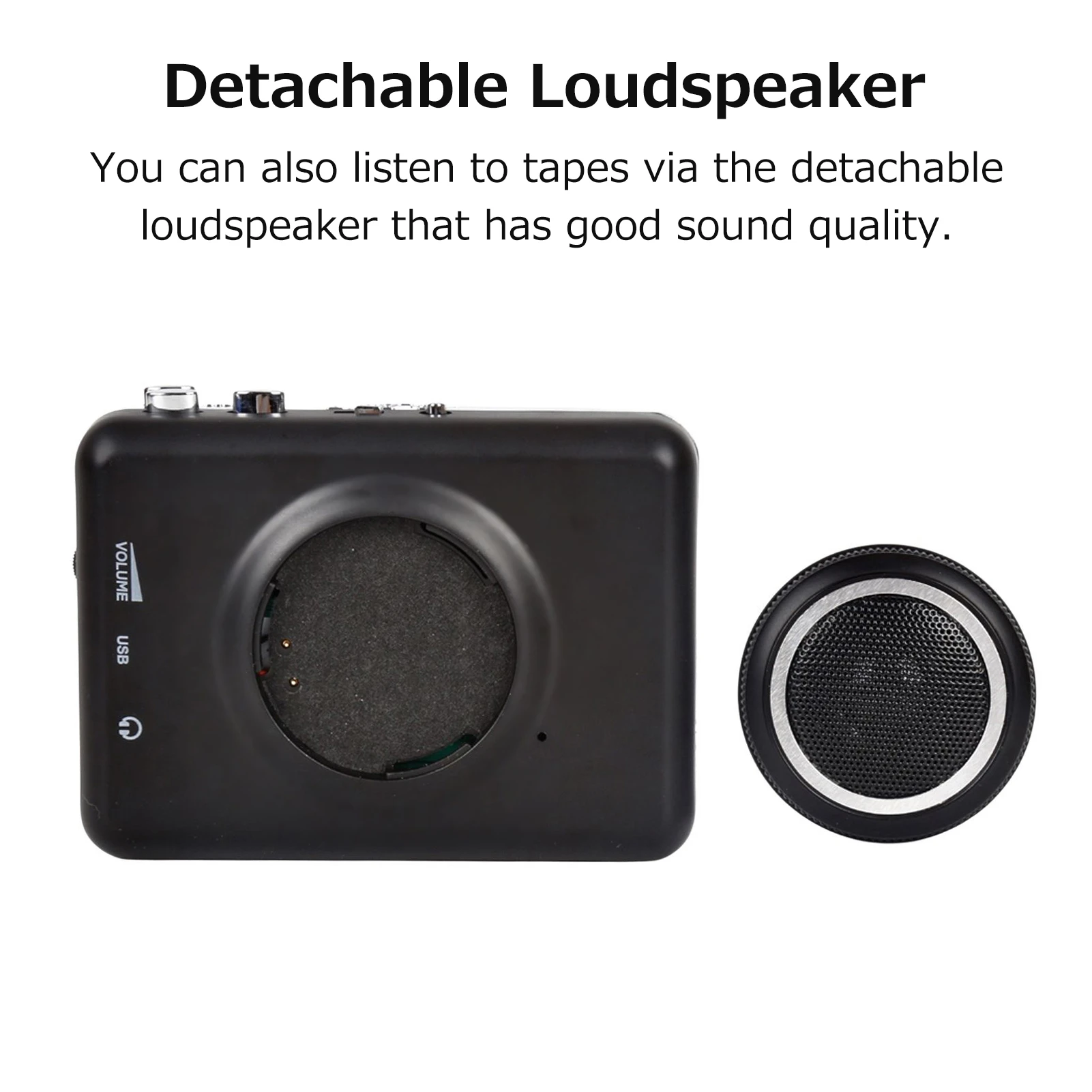 USB Music Player Recorder Capture Adapter Stero Cassette Tape Reproducto Player Convert To MP3 Converter with Speaker Hot Sale