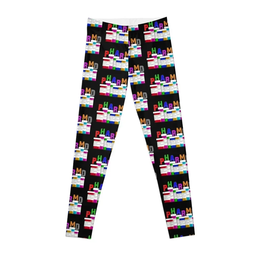 

Pharmacist PharmD Prescription Bottles Leggings Sportswear woman gym sport set Womens Leggings