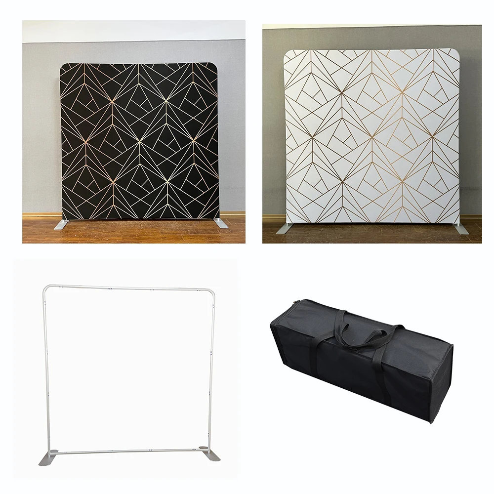 NO.91 and NO.92 Geometrical Pattern Pillow Backdrop Tension Fabric for