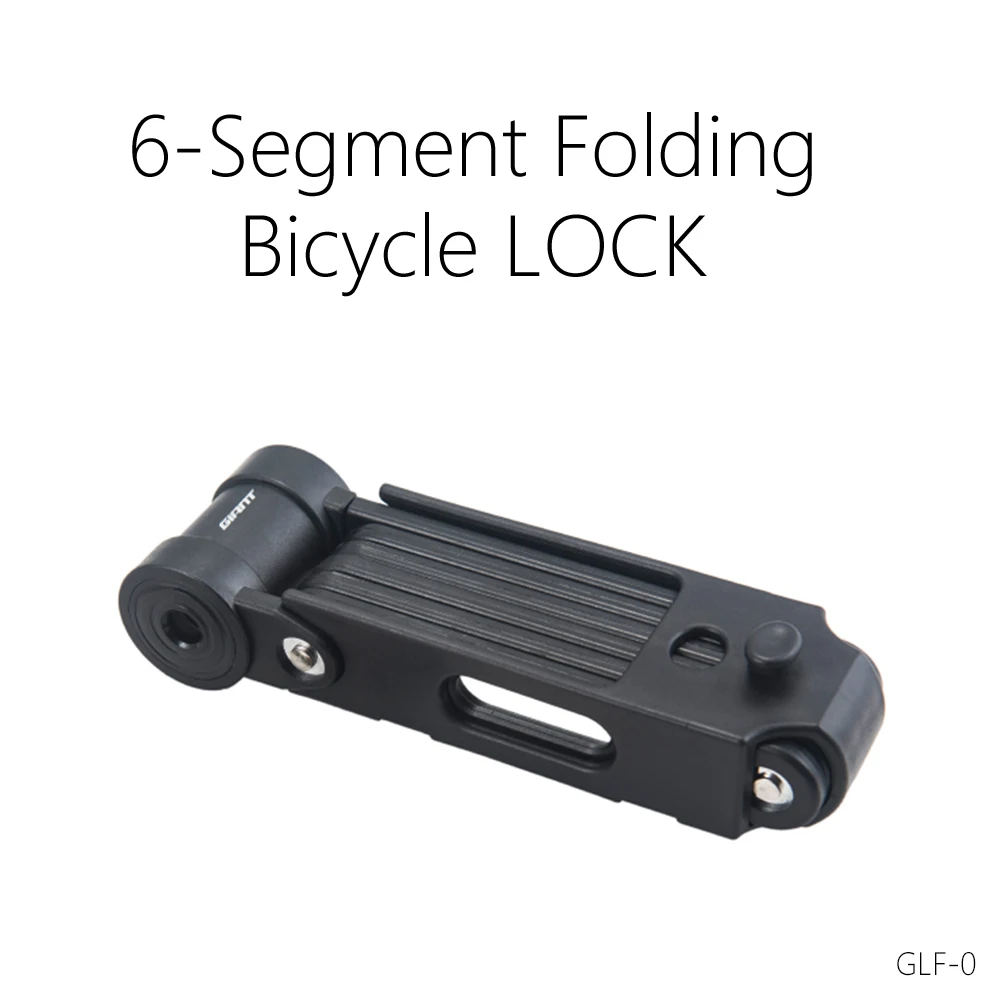 (GIANT)GLF-0 six section folding lock mountain bike anti-theft car lock storage portable bicycle accessories alloy steel