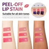 Peel Off Lip Stain 24 Hours Water Resistant Lipsticks Cheap Lip Gloss Matte Tick for Lips Labios Inks Tattoos Makeup Ink Tint 3