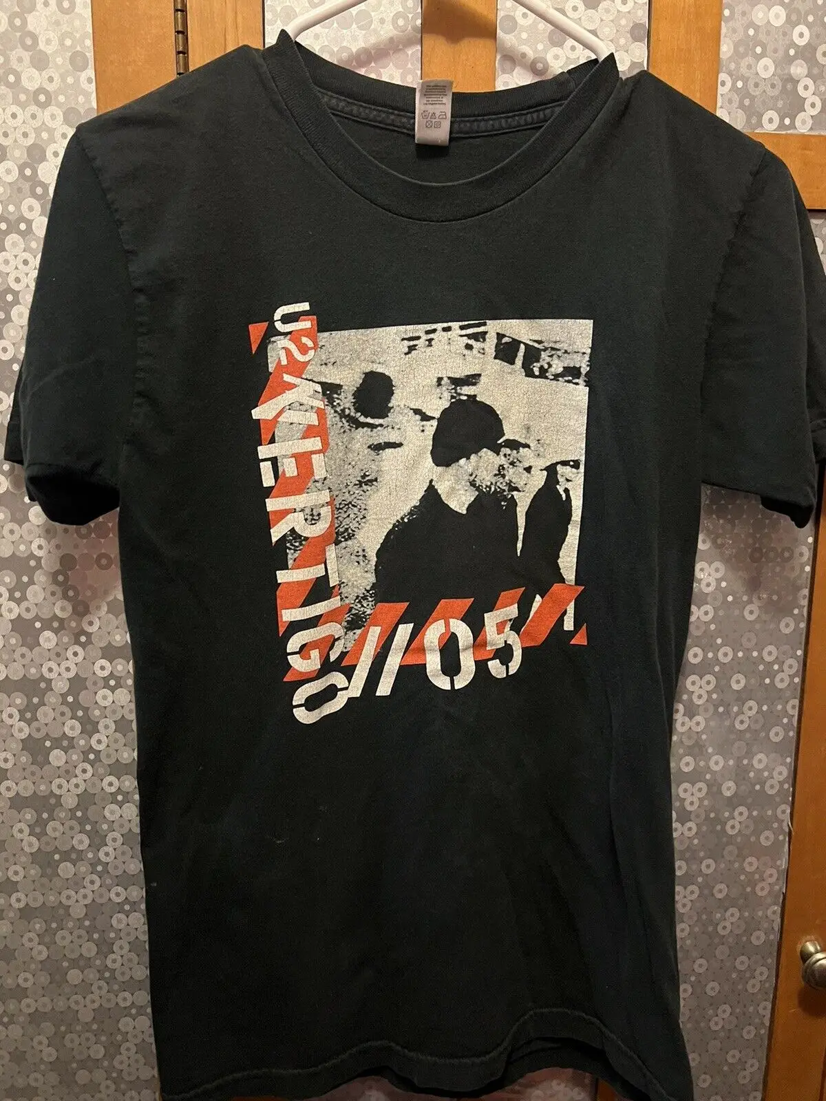 U2 Vertigo 2005 Maglietta Tour Band Taglia Piccola Colore Nero Double Sided