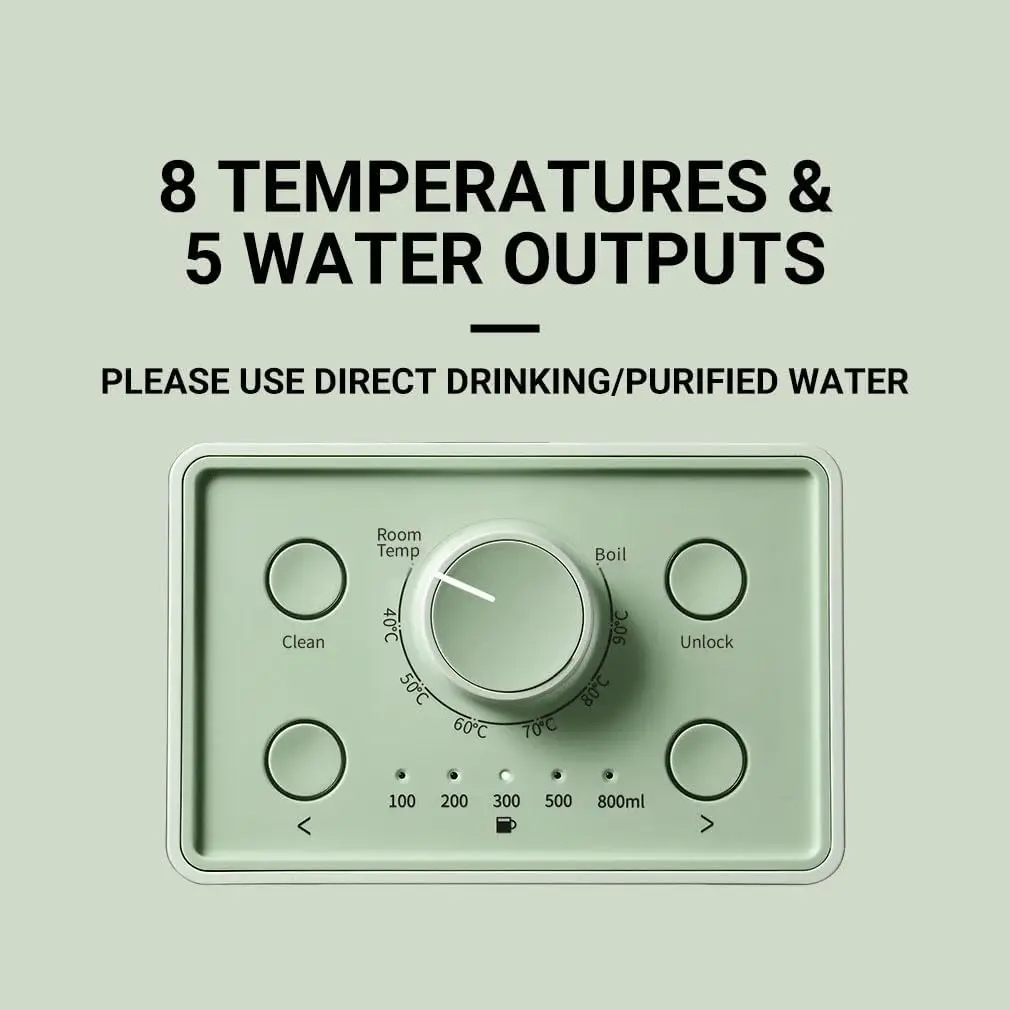 Instant Hot Water Dispenser, Countertop Water Boiler & Warmer for Tea, Coffee and Baby Formula, Adjustable 8 Tempe 3