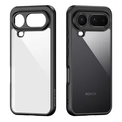 Enhanced Drop - Resistant Transparent Phone Case with Airbag Technology - Honor Magic8 Pro Air (Black)
