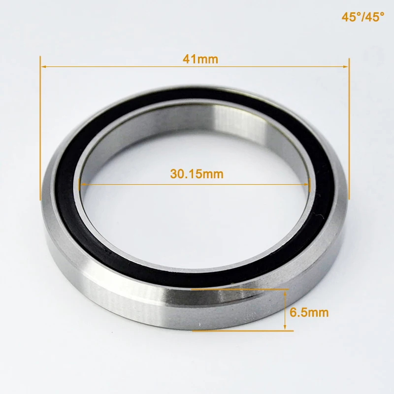 45° Bicycle General Headset Bearing 39mm 41mm 41.8mm 43.8mm 46.9mm 49mm 51.9mm 52mmmm ACB519H8 P16 Mountain Bike Repair Bearings