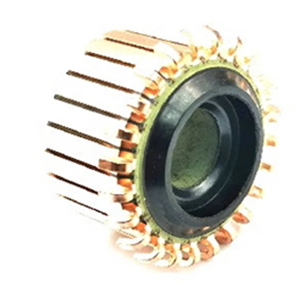 DC Motor Commutator 1Pc 28.5 X 12 X 18(21) Mm 24P Teeth Copper Hook Type Electrical Motor Commutator Electrical Equipment Supplies