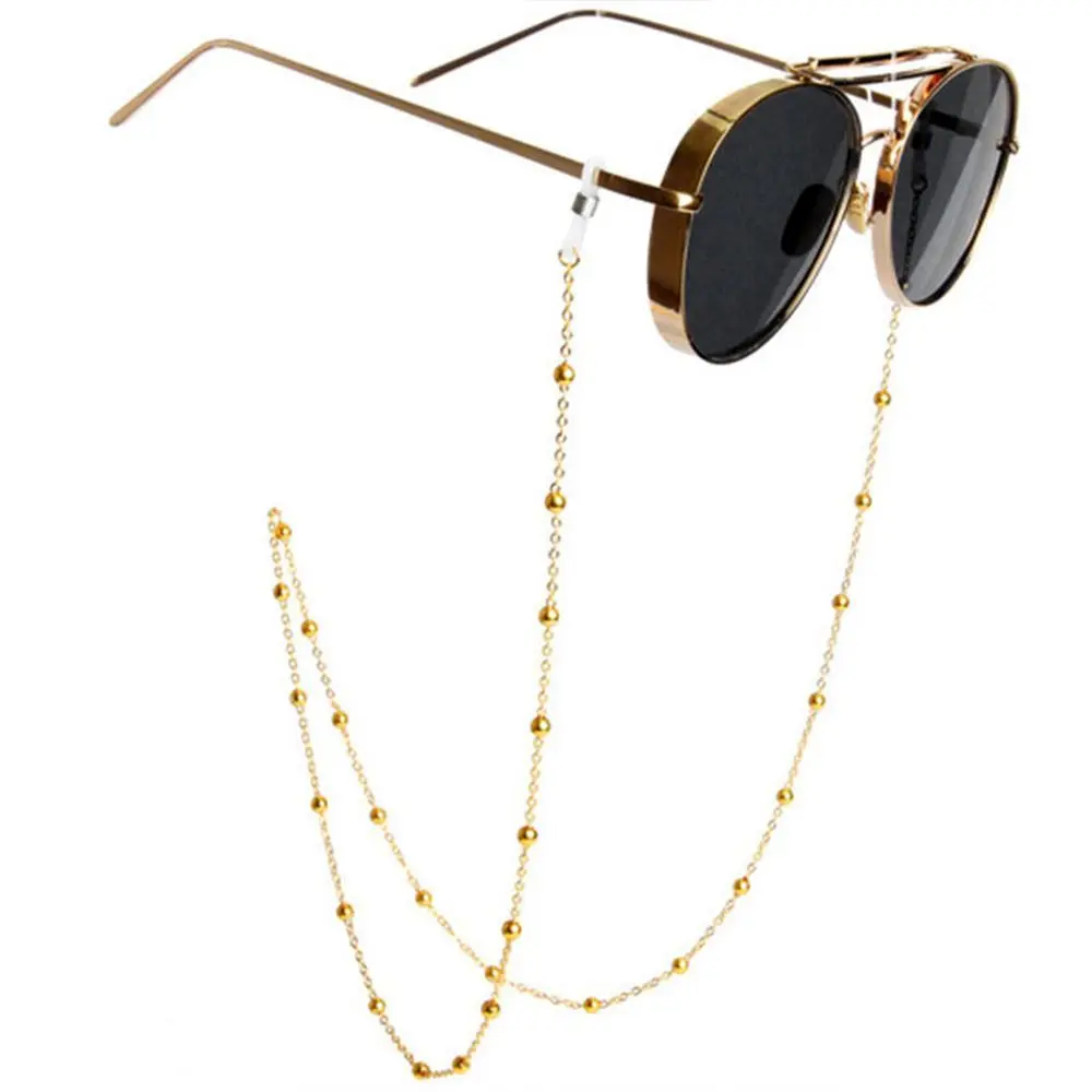 

Lanyard Holder Beaded Beads Straps Man Silver Women Fashion Glasses Chain Sunglasses Reading Gold
