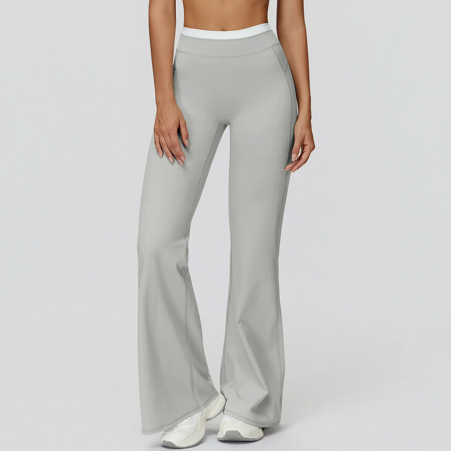 Women Gym Flared Pants Leggings Workout Woman ECO High Waist Butt Lifting Yoga Trousers Pilates Dance Fitness Bell-Bottom Pants 5